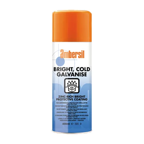 Ambersil Bright Cold Galvanise zinc-rich spray coating