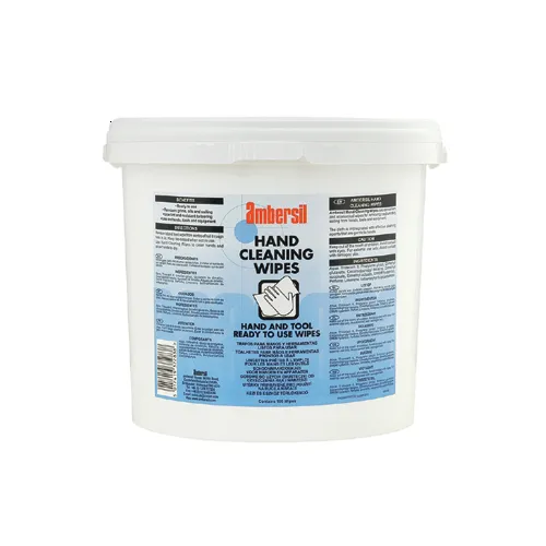 Ambersil Hand Cleaning Wipes heavy-duty waterless hand cleaner wipes