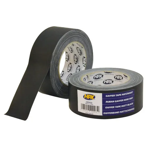 HPX Gaffer Tape matt black cloth tape for stage and AV use