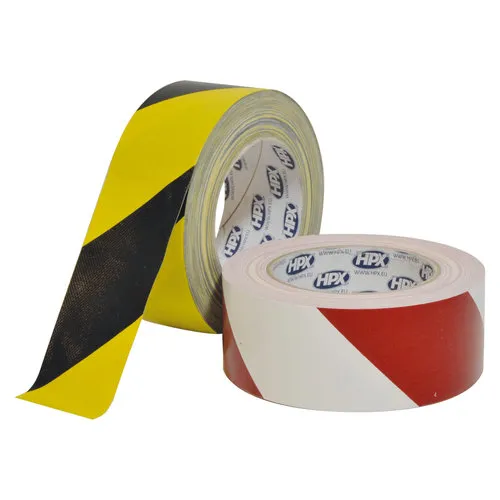 HPX Safety Tape black-yellow hazard warning floor marking tape