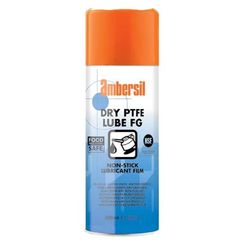 Ambersil Dry PTFE Lube FG food-grade dry PTFE lubricant spray