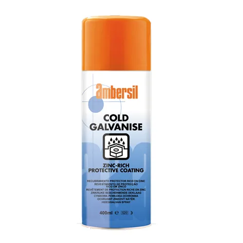 Ambersil Cold Galvanise matt zinc spray for anti-corrosion protection
